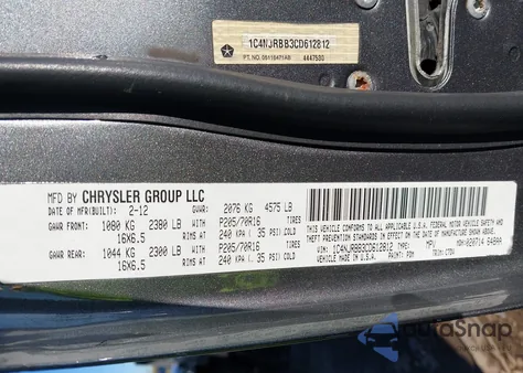 2012 Jeep Patriot Sport из США, поврежденный, VIN 1C4NJRBB3CD612812